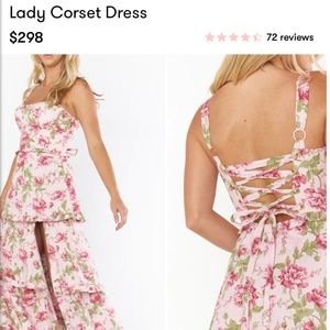 Show Me Your Mumu Lady Corset Dress Size S - Garden Romantic